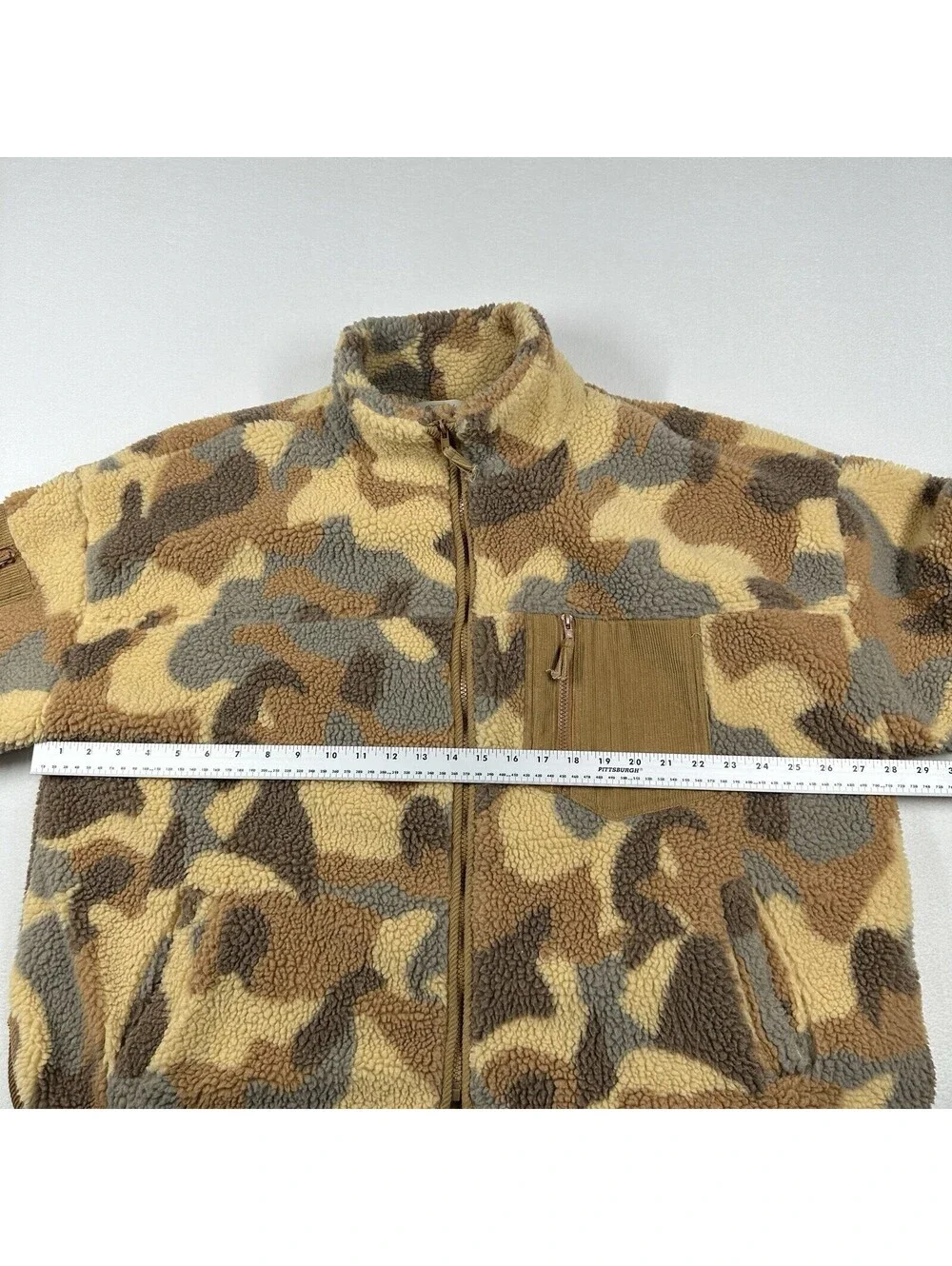 A Beautiful Soul Women’s Tan Brown Camo Sherpa Plus Size C 3x